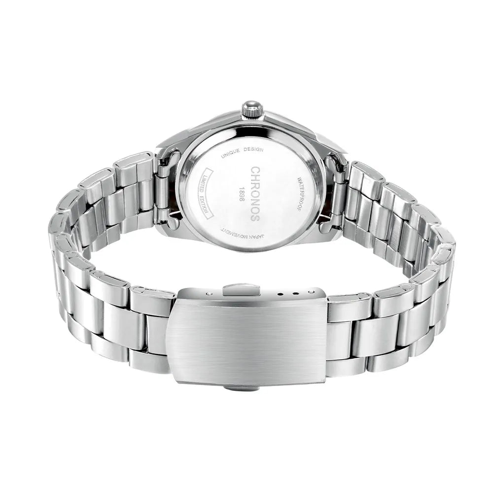 ChronoState Bella Royale Elegant Stainless Steel Quartz Watch for Women