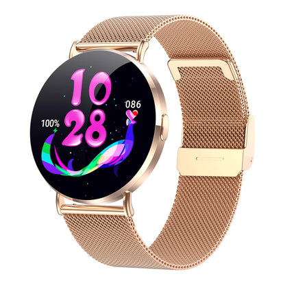 BL H06 Élégante et technologique, écran AMOLED de 1,32 pouce, interaction 3D, IP67, surveillance du sport et de la santé. Montre connectée pour femme