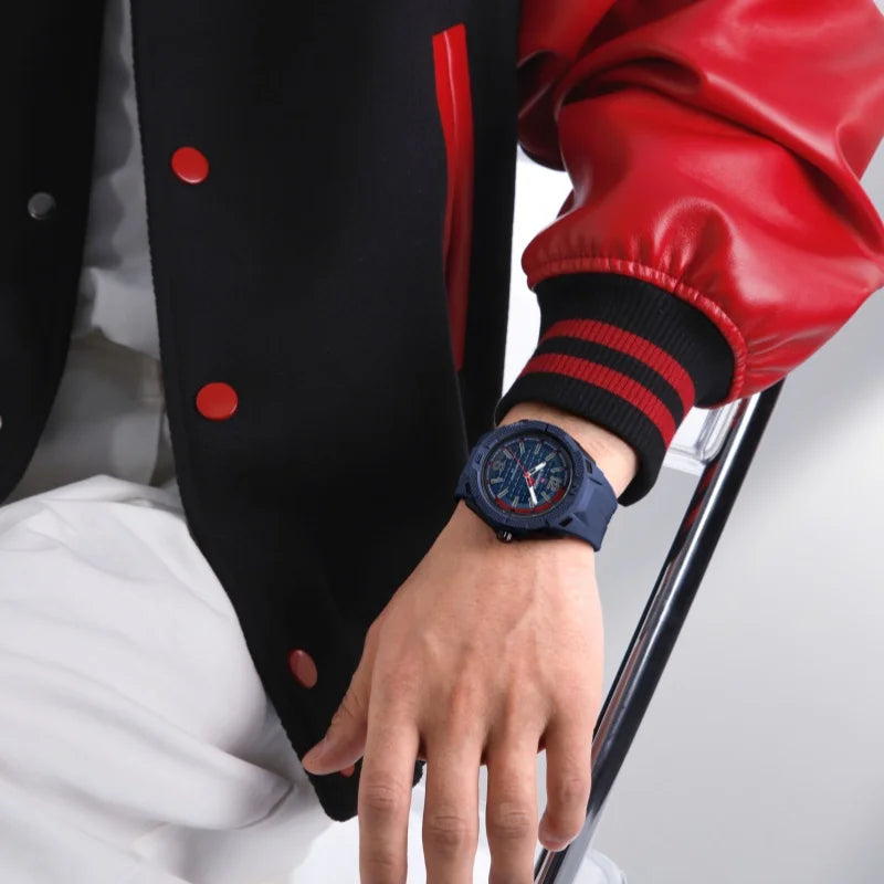 NAVIFORCE 7126 Montre à Quartz Tendance pour Homme, Décontractée, Simple, Étanche, Bracelet en Silicone, Montre de Sport Lumineuse pour Homme, reloj hombre