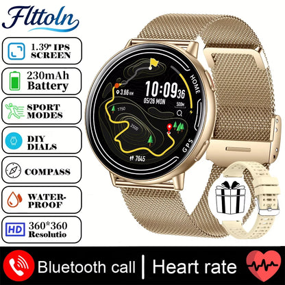 Nouvelle smartwatch GPS chaude AMOLED 1,43, Boussole, étanche IP68, appel Bluetooth, montre multisports, cadeau pour hommes et femmes pour Android
