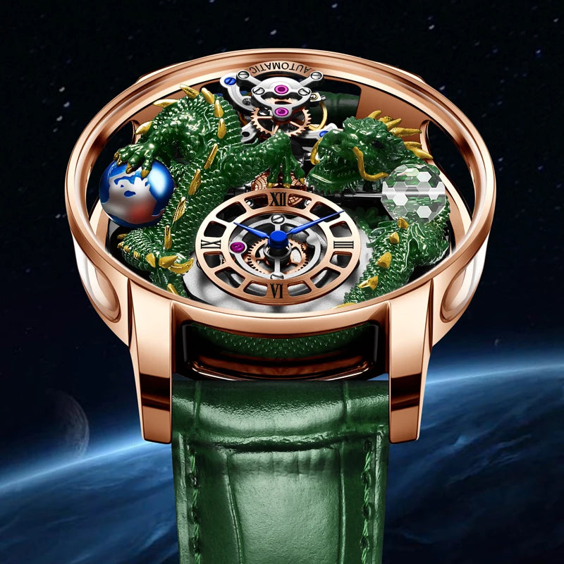 PINDU Design Celestial Body Traditionnelle Dragon Watch