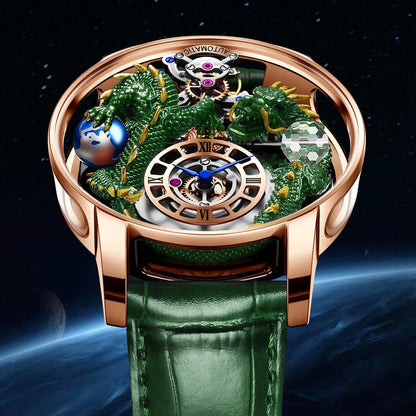 PINDU Design Celestial Body Traditionnelle Dragon Watch