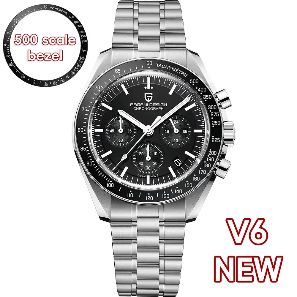 PAGANI DESIGN 2026 Nouvelles Montres Homme Montre de Luxe à Quartz Pour Homme Chronographe Rapide à Date Automatique Bracelet Saphir AR