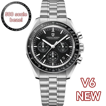 PAGANI DESIGN 2026 Nouvelles Montres Homme Montre de Luxe à Quartz Pour Homme Chronographe Rapide à Date Automatique Bracelet Saphir AR