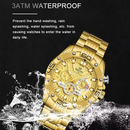 Nouvelle Montre NAVIFORCE Pour Homme Luxe Original Classique Quartz Chronographe Sport Étanche Montre-Bracelet Homme Livraison Gratuite