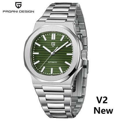 PAGANI DESIGN 2025 Nouvelles montres homme Montre automatique de luxe pour homme Mécanique 40MM Montre-bracelet Acier inoxydable Verre saphir AR