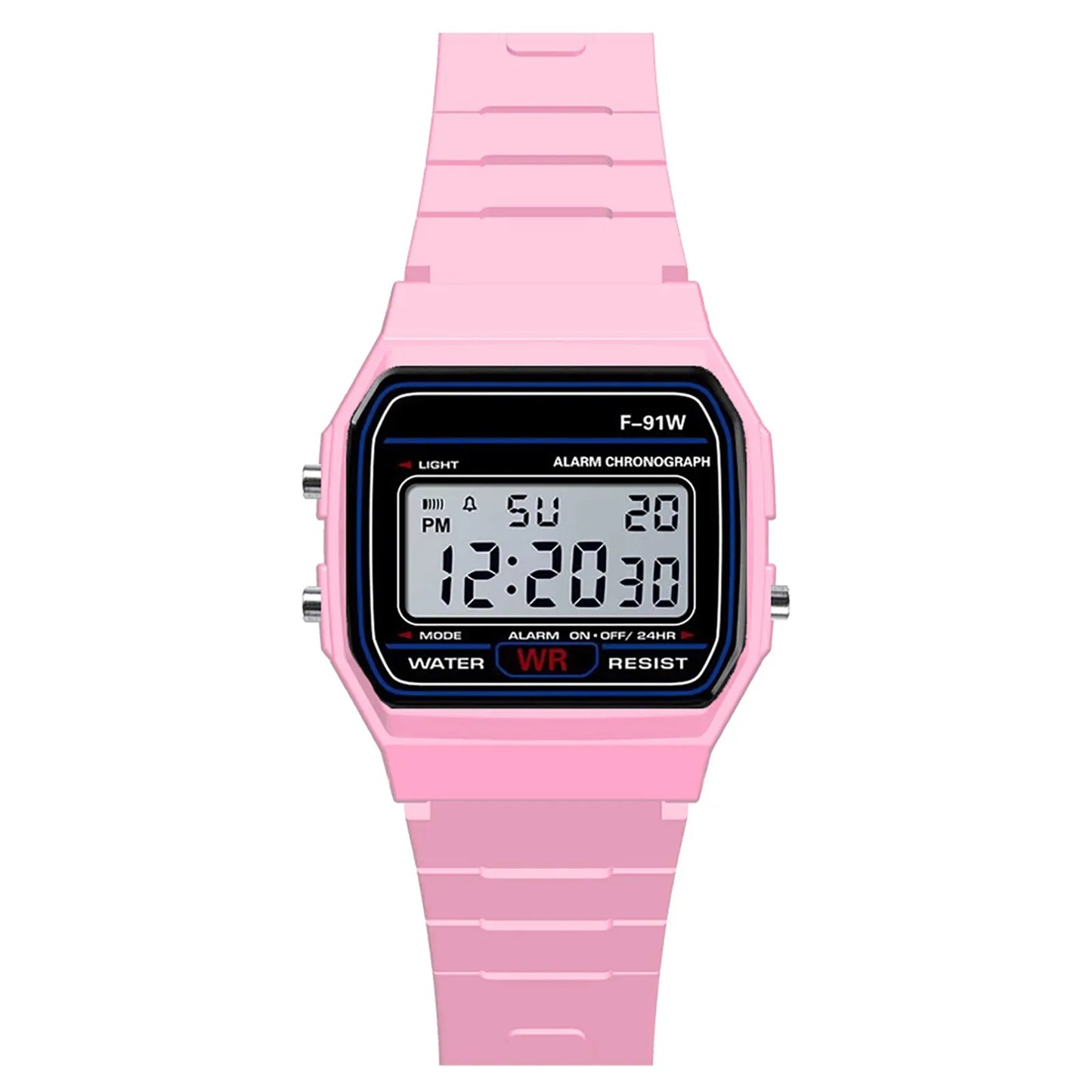 Montre de sport de luxe analogique et numérique militaire LED étanche pour homme, femme et enfant avec bracelet et alarme
