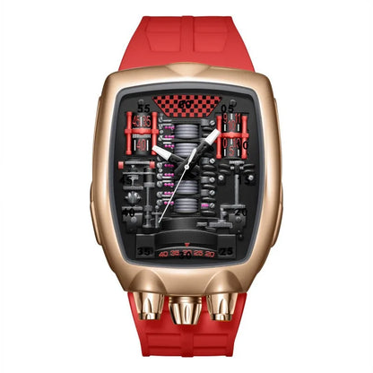 Alien Y2k Transparent hollow design Quartz Watch Mens Special Creative unique case Shape Design Fashion Men Watch AAA Clock