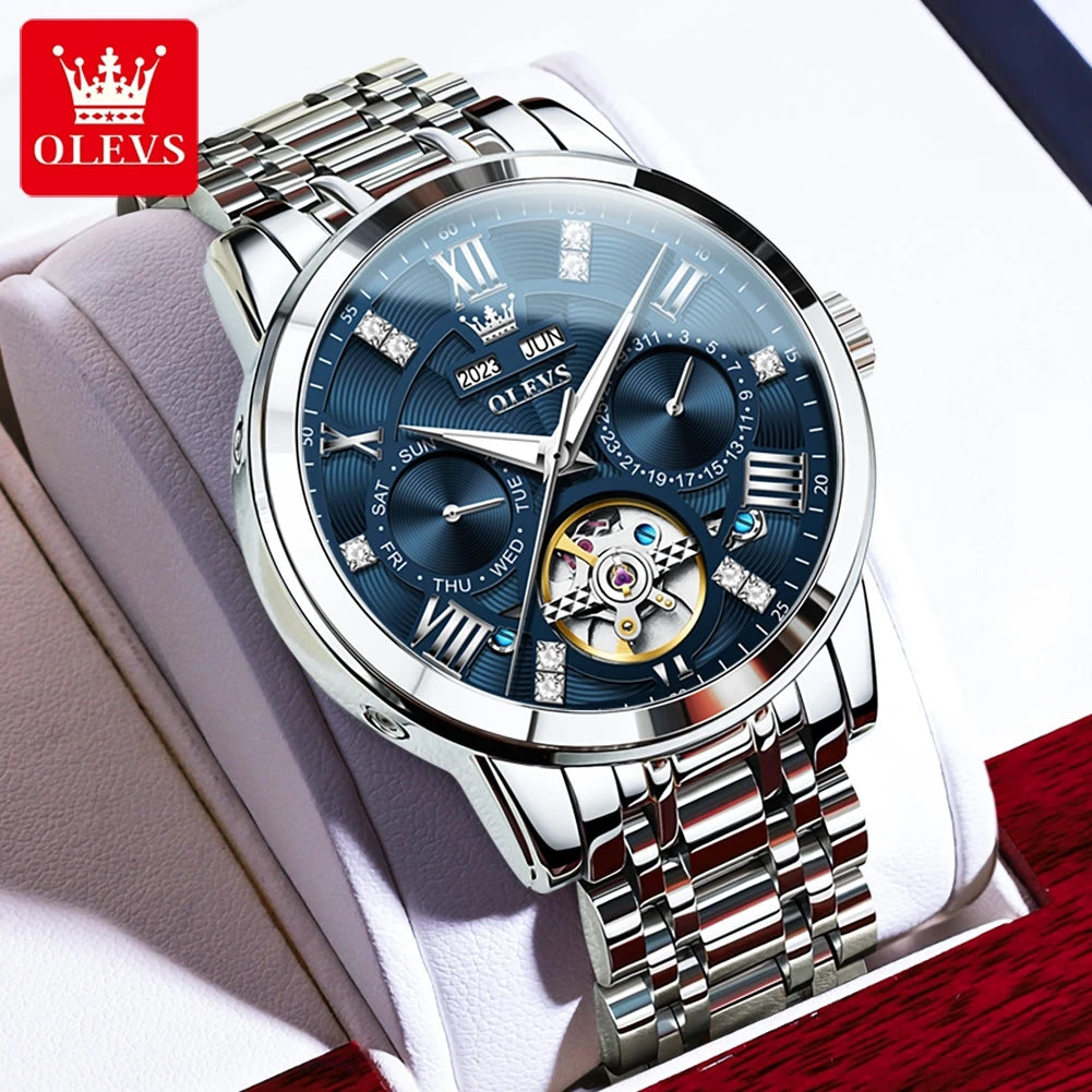 ChronoState 6701 – Automatic Flywheel Business Watch | Full Calendar Luminous 100M Waterproof