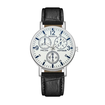 Men Watches Business Wrist Watch Luxury Leather Strap Analog Watches Quartz Wristwatches Clock Men Women Casual Simple Watch