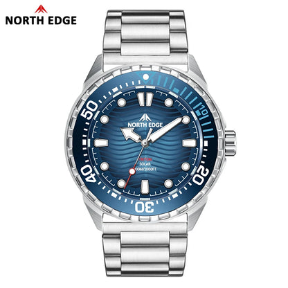 NORTH EDGE TRITON 2026 Solar Dive Watch 316L Steel