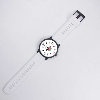 Montres-bracelets à quartz à symbole, Souvenir, Livraison gratuite, Montre-bracelet en or rose pour homme, Cadeau d'expert en musique, Naviforce, Note noire, Argent
