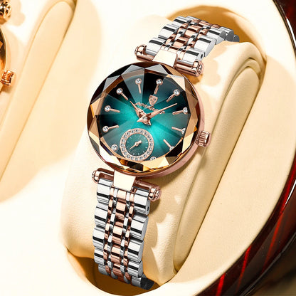 POEDAGAR Luxury Elegant Ladies Wristwatch Waterproof Stainless Steel Quartz Watches For Woman Simple Casual Dress Women's Watch