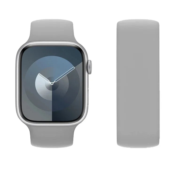 Solo Loop silicone for apple Watch Bands 40mm 44mm 45 41 49mm 42mm 46mm 38 bracelet iwatch series 11 10 9 8 7 6 se3 ultra2 strap