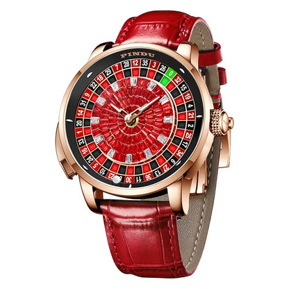 Montre mécanique de luxe pour homme PINDU 2025 en acier inoxydable, mouvement NH35, motif grain de bois, marque supérieure, étanche, verre saphir