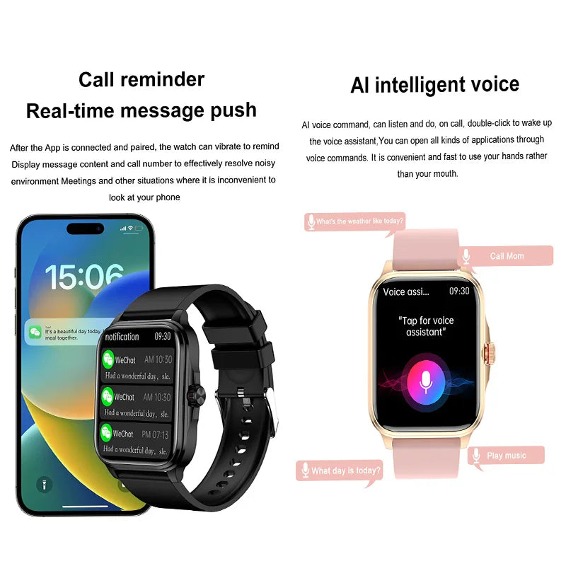 2026 Health Smart Watch Heart Rate Blood Oxygen Blood Pressure Monitoring Bluetooth Call IP67 GPS Track Tracking Smartwatches