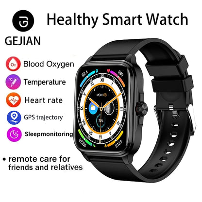 Montre connectée de santé 2026, surveillance de la fréquence cardiaque, de l'oxygène sanguin, de la pression artérielle, appels Bluetooth, GPS IP67, suivi des montres connectées