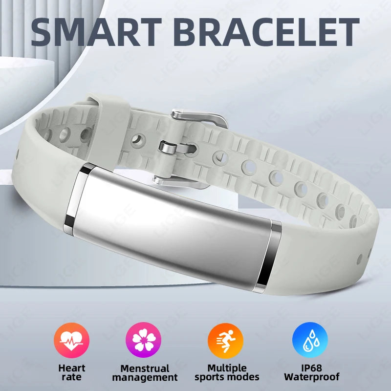 New Men Smart Bracelet Women Health Heart Rate Sleep Monitor Sport GPS Tracker Step Count Smart Band IP68 Waterproof Smartwatch