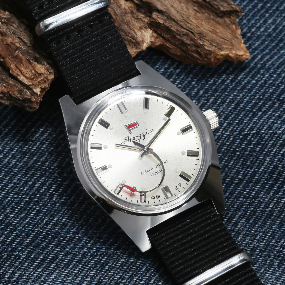 ChronoState Shanghai 8120 – Montre mécanique rétro 36MM | Mouvement manuel Montre vintage homme
