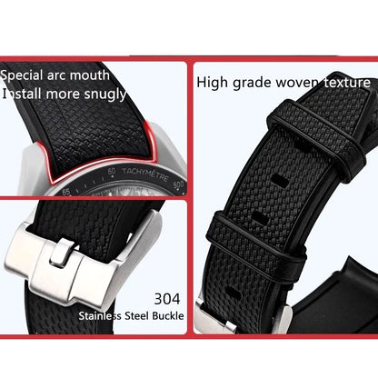 Bracelet de montre en caoutchouc pour Swatch X Omega Joint MoonSwatch étanche Sport 20mm Bracelet de montre en silicone incurvé pour hommes et femmes