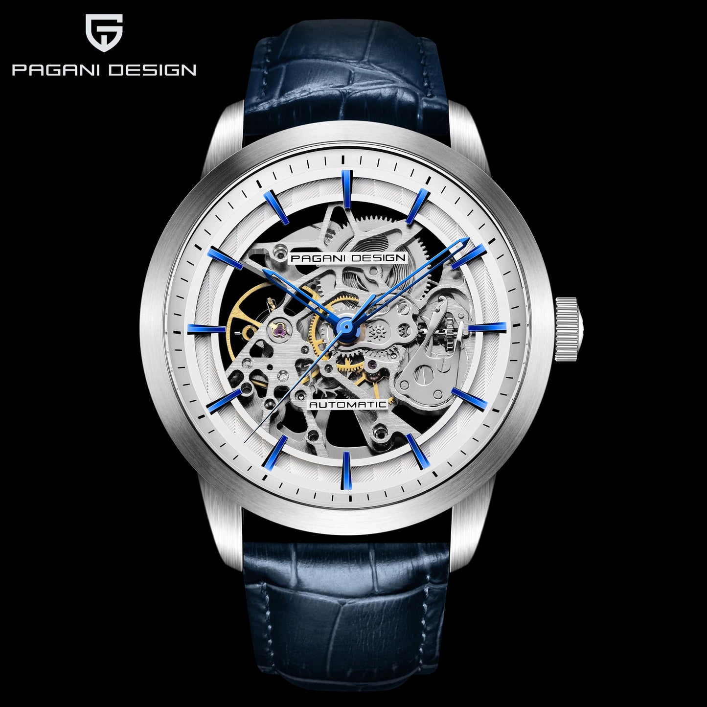ChronoState Executive Hollow Luxury Mechanical Leather Watch for Men