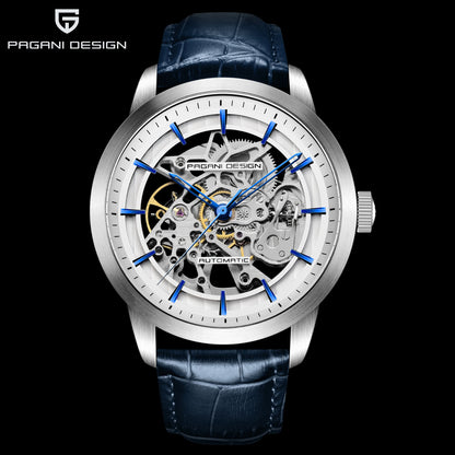 ChronoState Executive Hollow Luxury Mechanical Leather Watch for Men