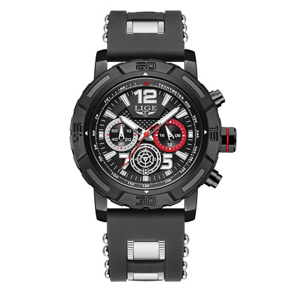 Relogio Masculino LIGE Sport Men Watch Montre Homme de Luxe de Marque Supérieure à Quartz Montre-Bracelet Homme Tendance Militaire Étanche Chronographe Horloge Masculine