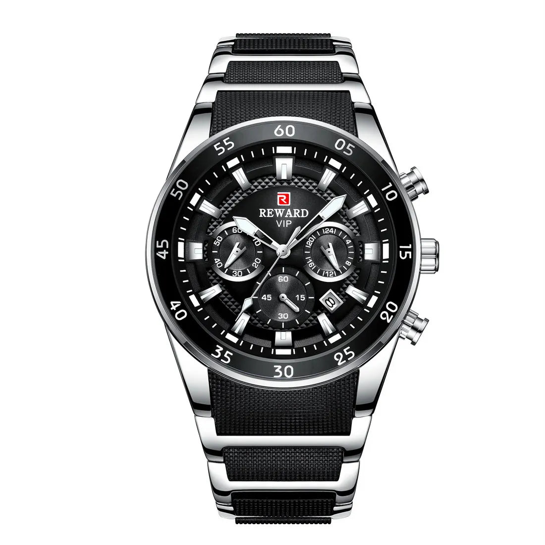 REWARD Big Dial Chronograph Automatic Date Watch