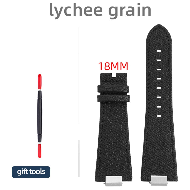 Bracelet de montre 27 * 12 mm 1853 PRX T137 pour hommes Tissot PRX 40 mm T137.407/T137.417, bracelet surélevé, motif uni/bambou/litchi