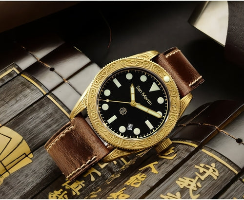 San Martin Bronze Diver Automatic 200M Vintage