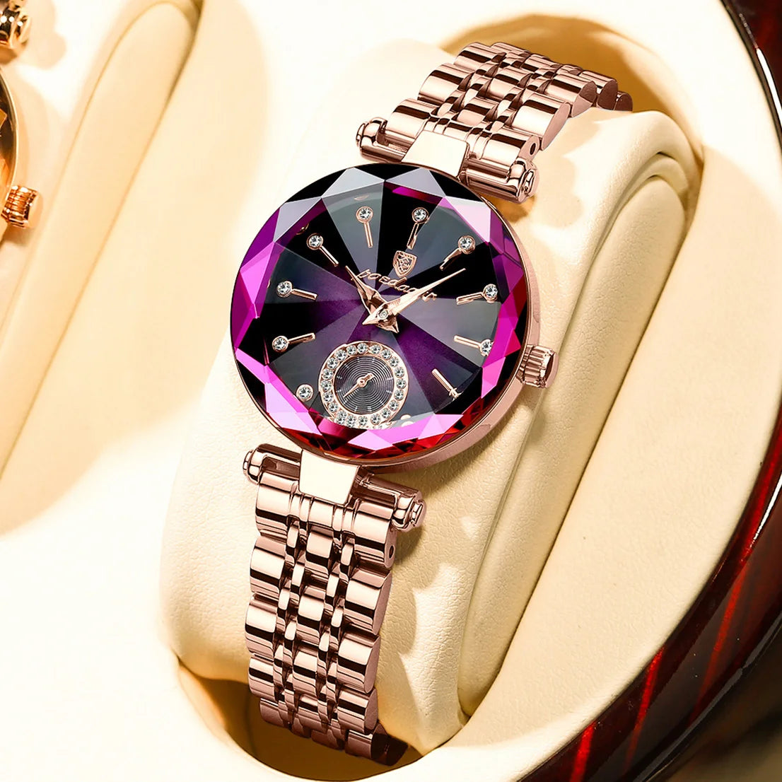 POEDAGAR Luxury Elegant Ladies Wristwatch Waterproof Stainless Steel Quartz Watches For Woman Simple Casual Dress Women's Watch