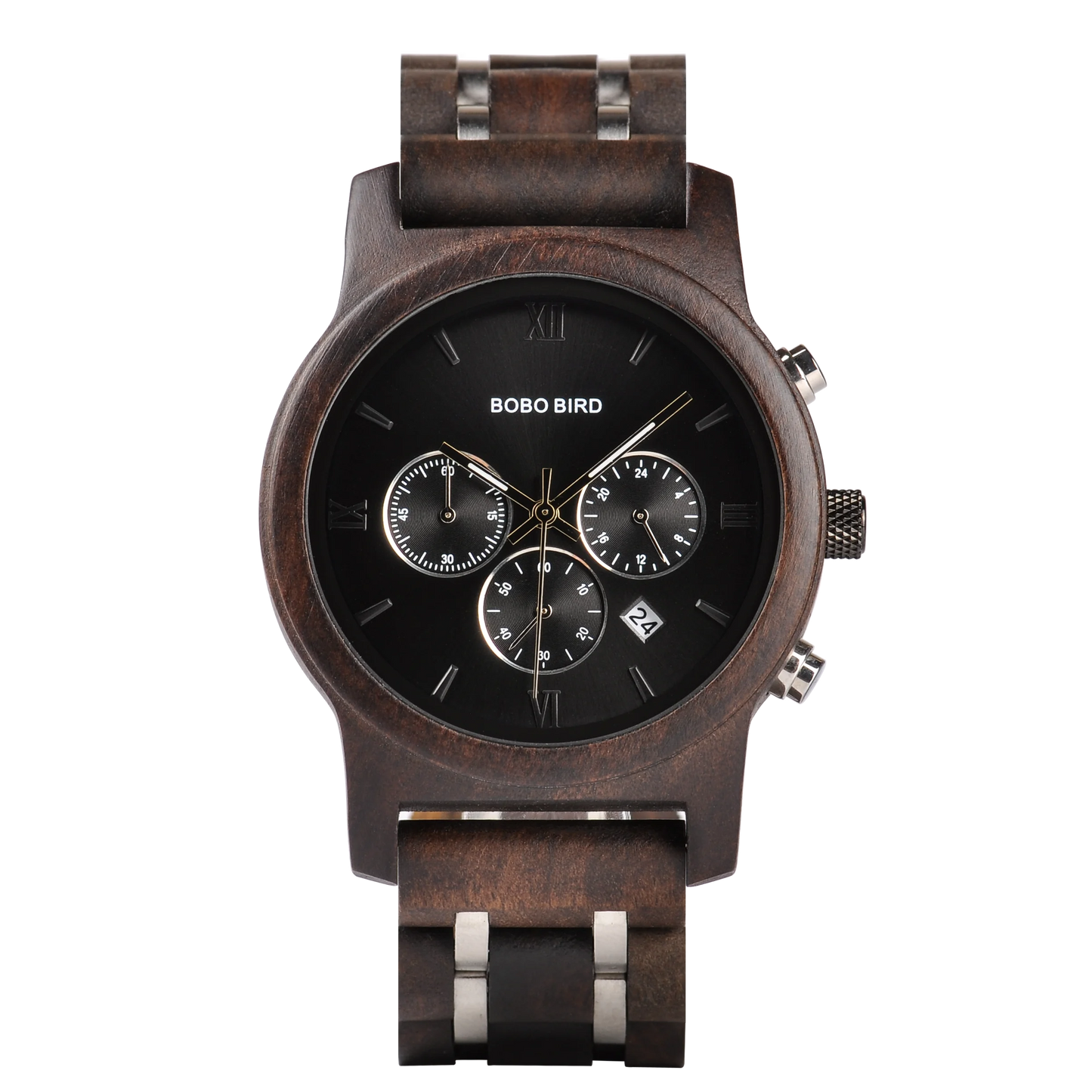 BOBOBIRD Engraved Wooden Watch for Men Customized Wood Wrist Watches for Dad Son Husband Boyfriend Personalized Birthday Gift