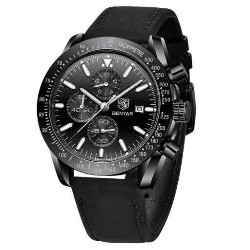 SAPPHERO Chronicle 5140 Classic Leather Strap Watch