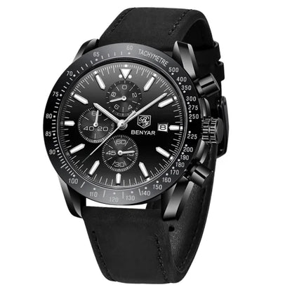 SAPPHERO Chronicle 5140 Classic Leather Strap Watch