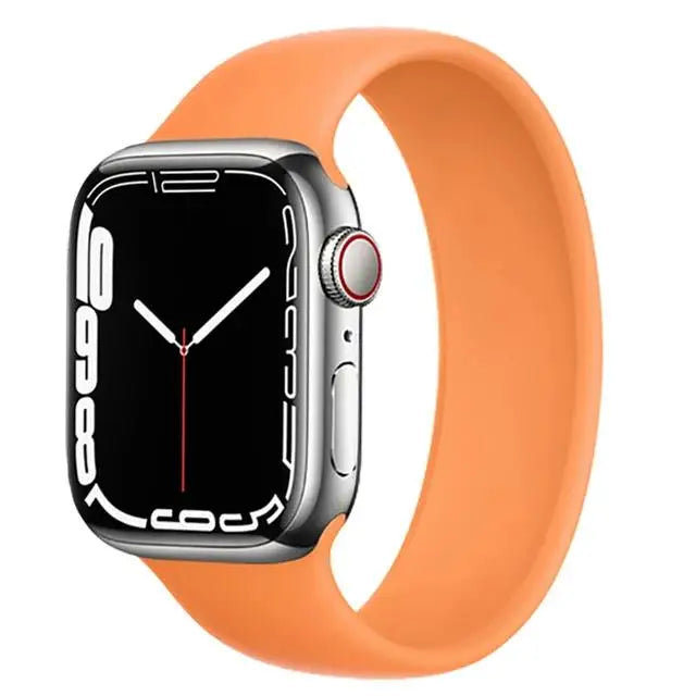 Solo Loop silicone for apple Watch Bands 40mm 44mm 45 41 49mm 42mm 46mm 38 bracelet iwatch series 11 10 9 8 7 6 se3 ultra2 strap