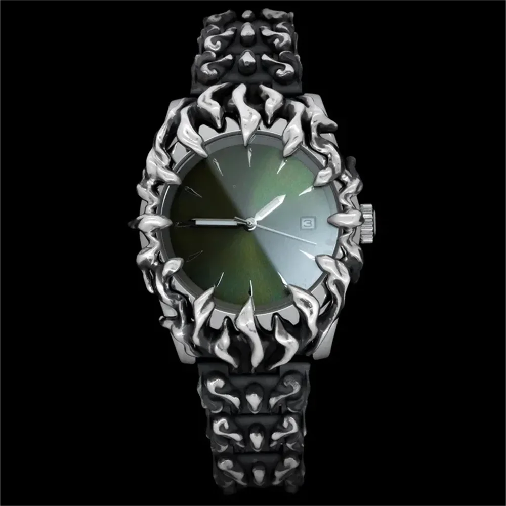 montres tendance hétéroclites en forme de griffe, en albâtre, style rétro, Y2K, euro-américaines, montres spéciales de niche avancées sur Instagram