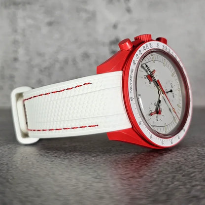 Bracelet de montre en caoutchouc pour Swatch X Omega Joint MoonSwatch étanche Sport 20mm Bracelet de montre en silicone incurvé pour hommes et femmes