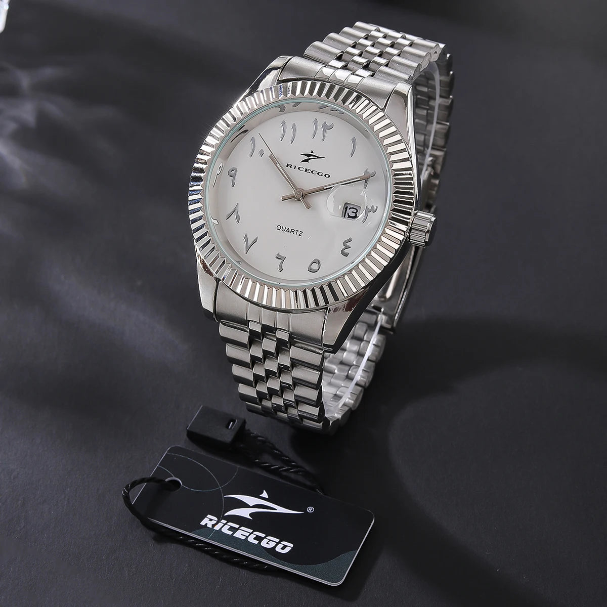 Sports Stainless Steel Quartz Watch Men's Fashion Luxury Business Wristwatch Chronograph Reloj for Men Women Birthday Gift