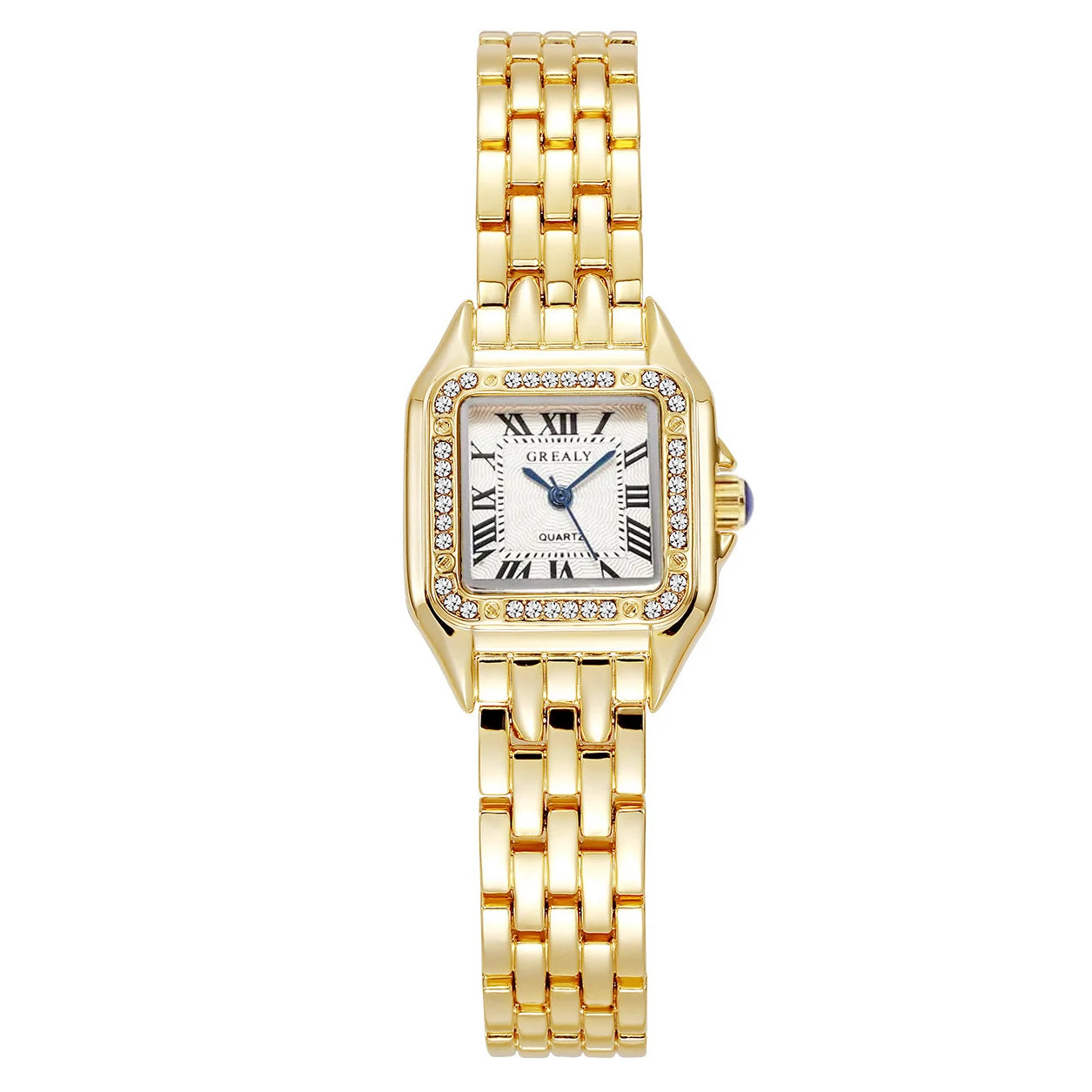 Montres de luxe en strass pour femmes, montre-bracelet à quartz carrée tendance, horloge simple pour dames, Reloj Mujer