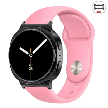 Sports Silicone Strap for Samsung Galaxy Watch 8 40mm 44mm Band No Gaps Correa Bracelet for Galaxy 8 Classic 46mm Accessories