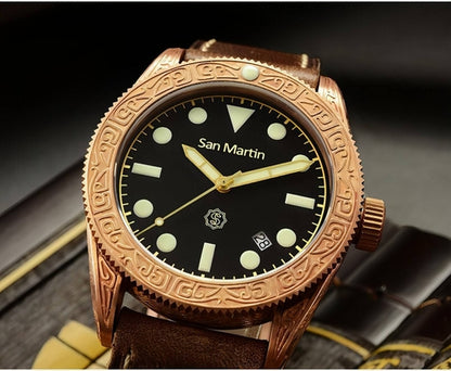 San Martin Bronze Diver Automatic 200M Vintage