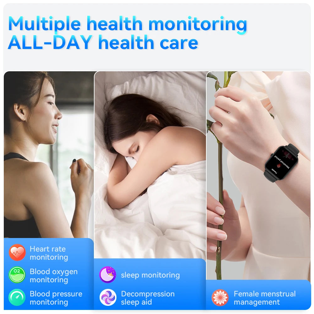 LIGE Montre intelligente GPS Suivi d'activité Appel Bluetooth Moniteur de santé 24h Sport Fitness Étanche Vente flash Bracelet femme