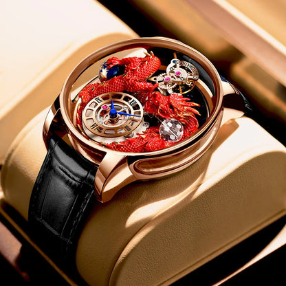 PINDU Design Celestial Body Traditionnelle Dragon Watch