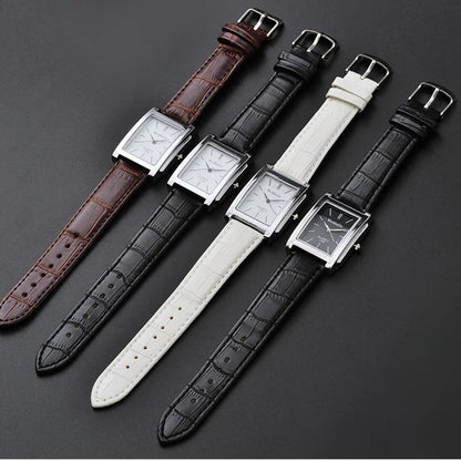 Montre à Quartz ChronoState Square Classic Femme | Montre-Bracelet Décontractée pour Femme avec Cadran Élégant Noir et Blanc