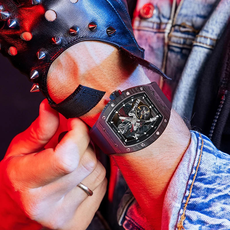 ChronoState BONEST GATTI BG9009 – Automatic Carbon Fiber Watch | Sapphire Mechanical Luxury Timepiece