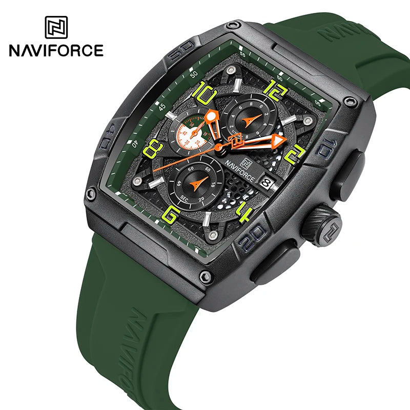 NAVIFORCE NF8052 Multi-Function Calendar Large Dial Watch
