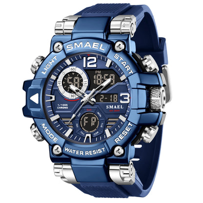 Montre de marque SMAEL 8110 étanche, Dropshipping, avec alarme et veilleuse, pour jeunes, style mode et affaires, mouvement à quartz, sport