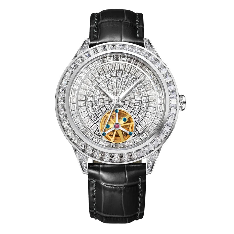 ChronoState Diamond Sovereign Tourbillon Mechanical Watch for Men
