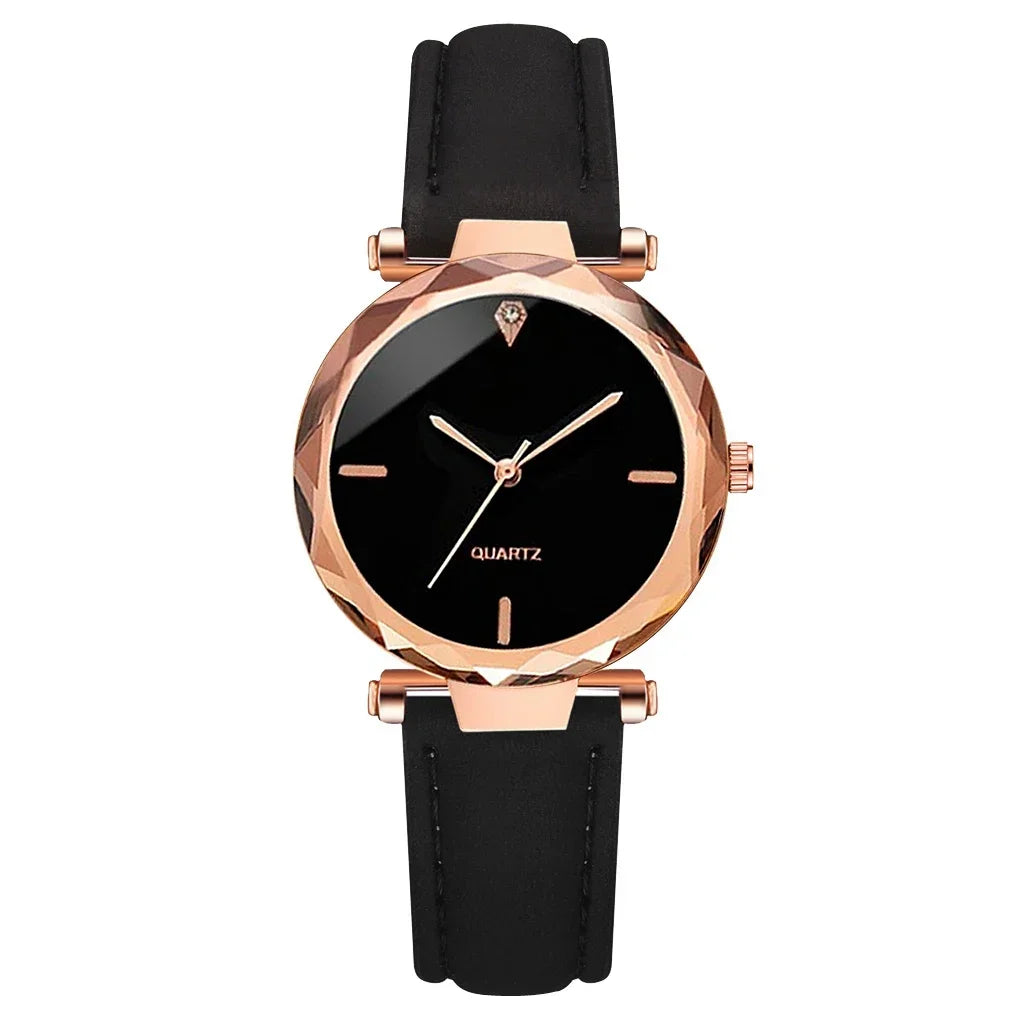 2PCS Set Luxury Watch Women Bracelet  Rhinestone Fashion Wristwatch Female Casual Ladies Watches Bracelet Set Clock