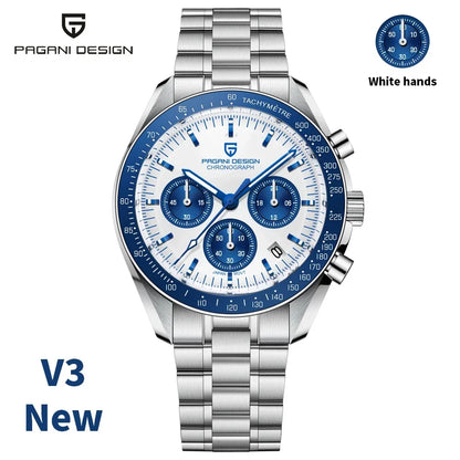 PAGANI DESIGN 2026 Nouvelle V5 PD1701 Montres Homme Luxe Montre à Quartz Homme Sport Vitesse Chronographe Verre Saphir AR Étanche 100M